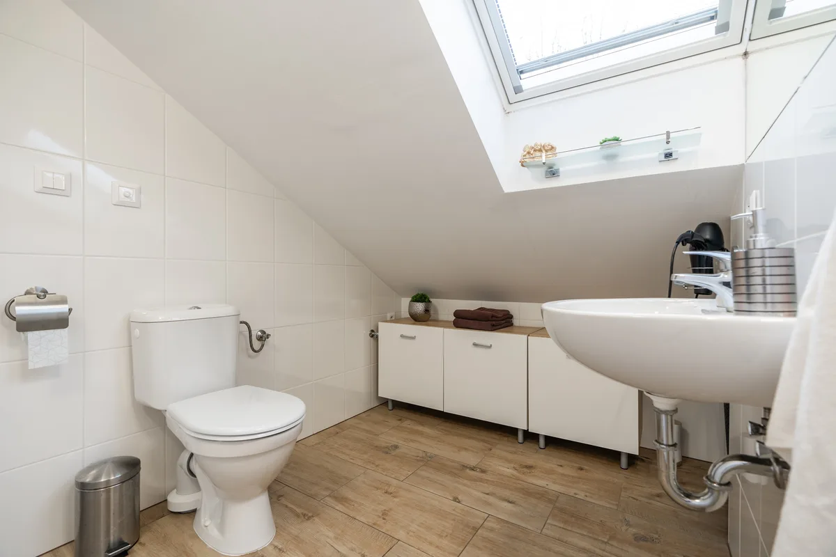 Badezimmer des Apartments